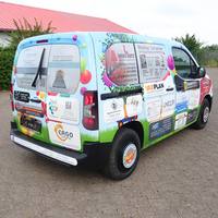 Folierter gesponsorter Toyota Proace City für die Caritas-Frühförderstelle Haßfurt