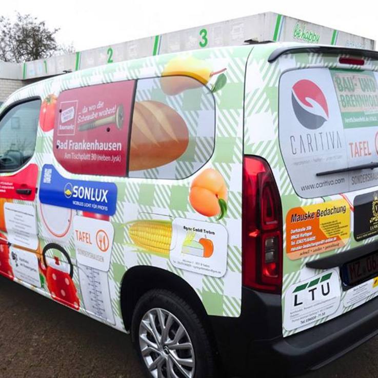 Folierter gesponsorter Citroën Berlingo für die gemeinnützige Förderungsgesellschaft Arbeit und Umwelt mbH (FAU)