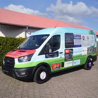 Folierter gesponsorter Ford Transit Kombi L3/H2 9-Sitzer für die Lebenshilfe Hattingen e. V.