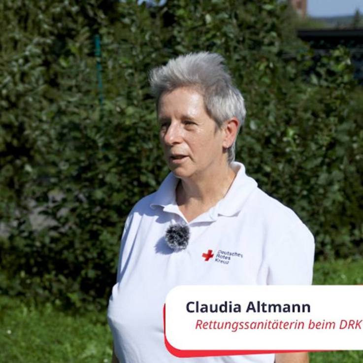 Claudia Altmann - Rettungssanitäterin beim Deutschen Roten Kreuz