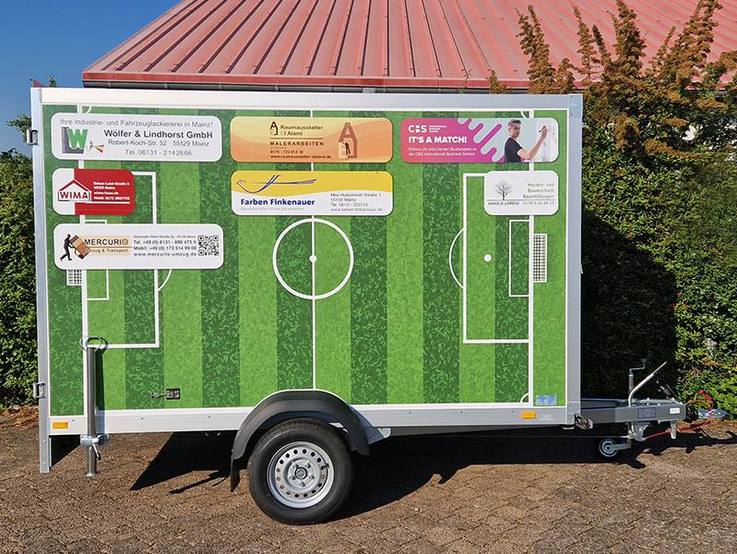 Bubble Kicker Kofferanhänger für den TV Hechtsheim 1882 e. V.