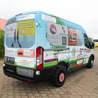 Folierter Gesponsorter Ford Transit Kombi L2H2 für den BRK Kreisverband Rosenheim e. V.
