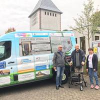 Folierter gesponsorter Ford Transit 9-Sitzer für die Caritas-Konferenz St. Joseph und St. Laurentius
