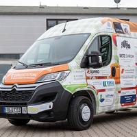 Foliertes gesponsortes Kühlfahrzeug Citroën Jumper der Bürgerstiftung für den Landkreis Fürstenfeldbruck