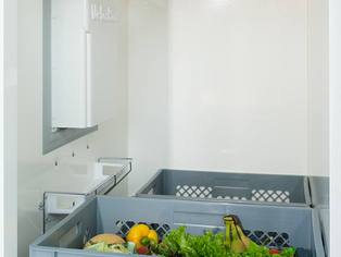 Einblick in die VEBA-Kühlbox, die im Laderaum des Fahrzeugs installiert wurde