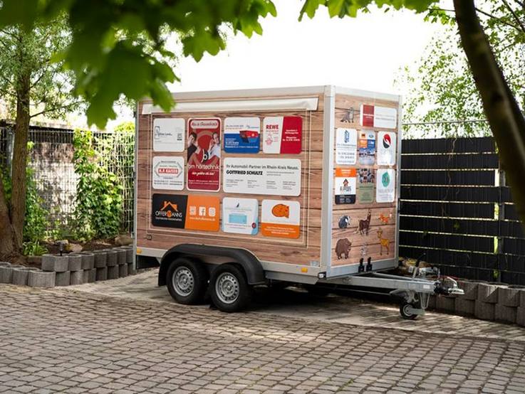 Anhänger kostenfrei - soziale Einrichtung - mit Werbeflächen